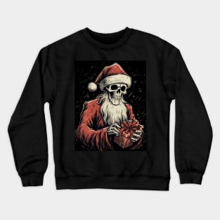 skeleton Santa Crewneck Sweatshirt